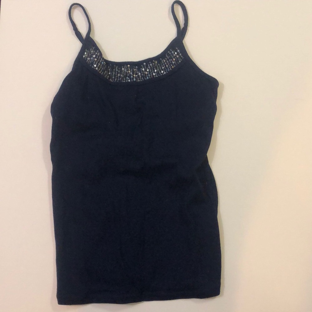 NWOT limited too navy cami with bra size 14